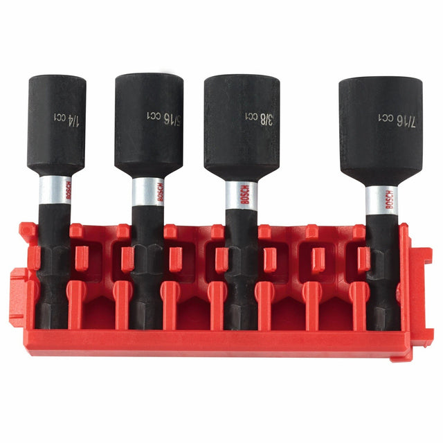 Bosch ITDNSV104C Driven 1-7/8" Impact Nutsetter Set with Clip for Custom Case System (4 Pack)