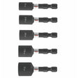 Bosch ITDNSV105 Driven 1-7/8" Impact Nutsetter Set for 1/4" Hex Impact Drivers (5 Pack)