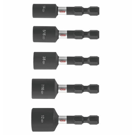 Bosch ITDNSV105 Driven 1-7/8" Impact Nutsetter Set for 1/4" Hex Impact Drivers (5 Pack)