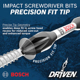 Bosch ITDPH2115 1" Driven Impact Phillips No 2 Insert Screwdriver Bits (15 Pack) - 2