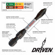 Bosch ITDPH2215 Driven 2 in. Phillips #2 Impact Tough Power Bits (15 Pack)
