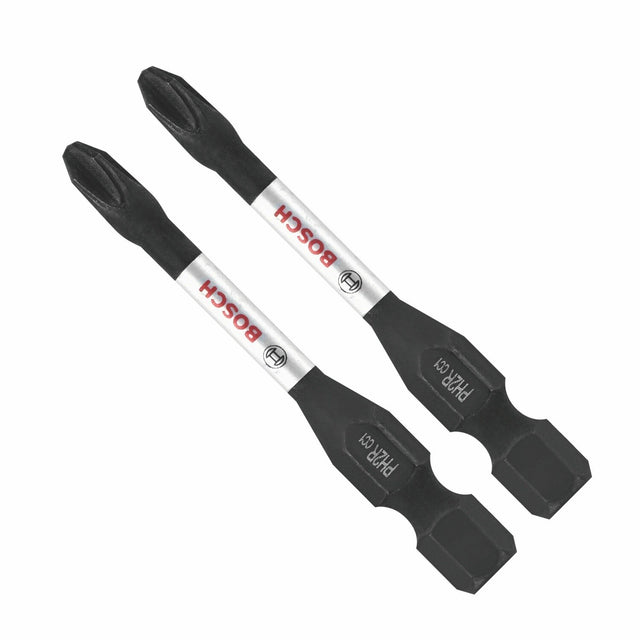 Bosch ITDPH2R202 2" Driven Impact Phillips No 2R Reduced Power Bits (2 Pack)