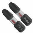 Bosch ITDPH3102 1" Impact Phillips P3 Insert Bits for Impact Drivers (2 Pack)