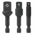 Bosch ITDSAV203 1/4" Hex Impact Socket Adapter Set for Impact Drivers (3 Pack)
