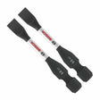 Bosch ITDSL68202 2" Driven Impact Slotted 6-8 Power Bits with 1/4" Hex Shank (2 Pack)