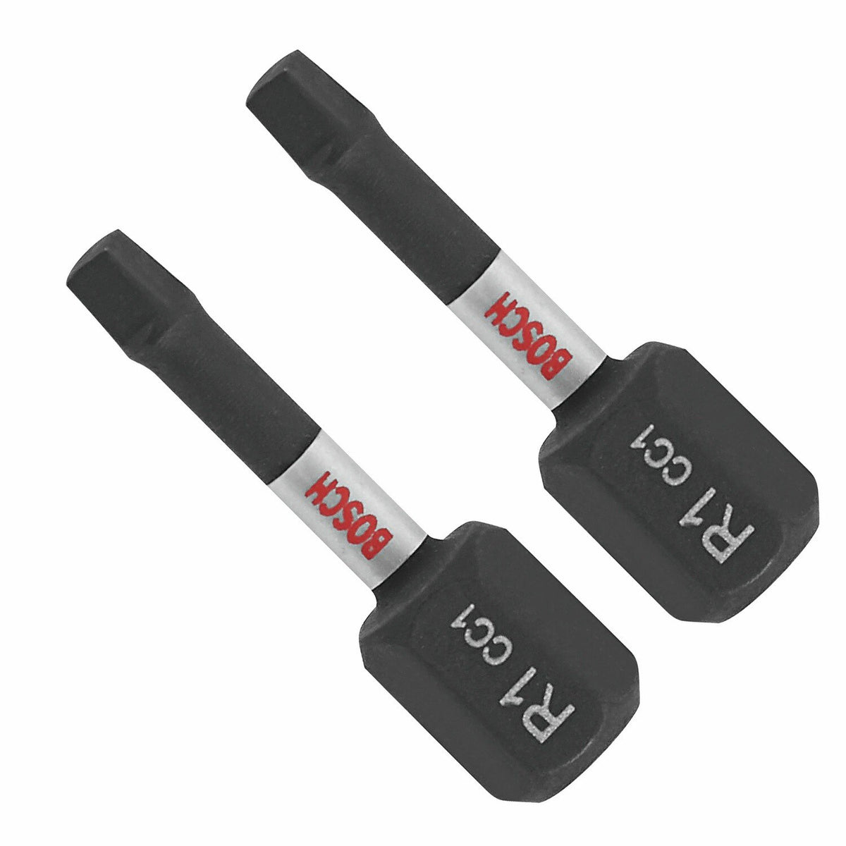 Bosch ITDSQ1102 1" Impact Square R1 Insert Bits with 1/4" Hex Shank (2 Pack)