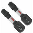 Bosch ITDSQ3102 1" Impact Square 3 Insert Bits with Magnetic Tips (2 Pack)