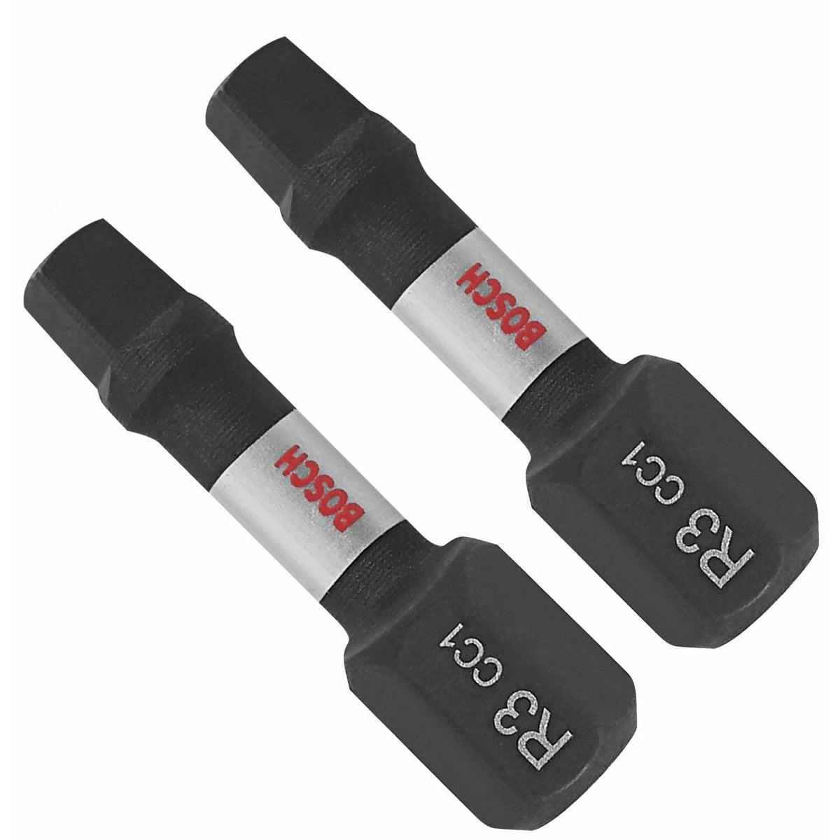 Bosch ITDSQ3102 1" Impact Square 3 Insert Bits with Magnetic Tips (2 Pack)