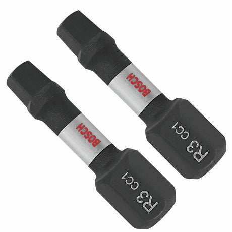 Bosch ITDSQ3102 1" Impact Square 3 Insert Bits with Magnetic Tips (2 Pack)
