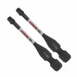 Bosch ITDSQ3202 2" Driven Impact Square 3 Insert Bits for Impact Drivers (2 Pack)