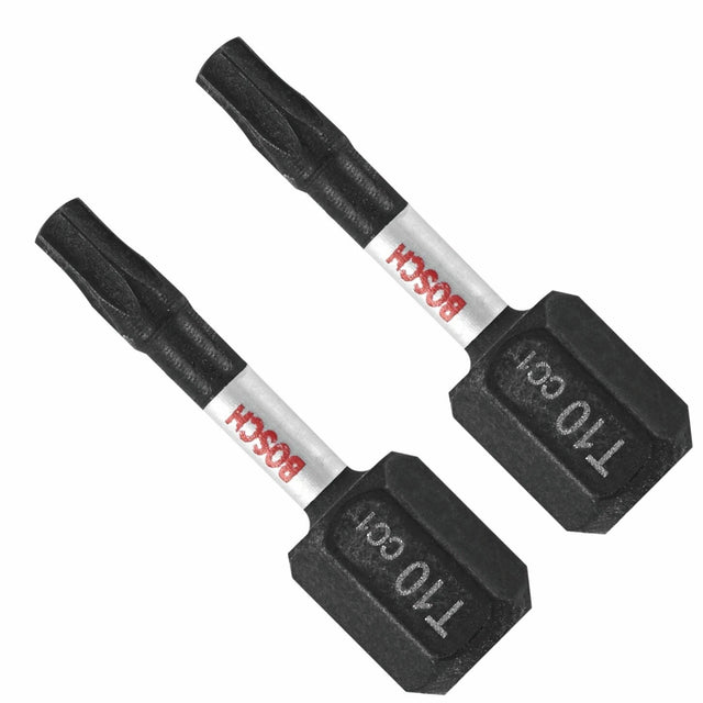 Bosch ITDT10102 Driven 1" Impact Torx T10 Insert Bits (2 Pack)