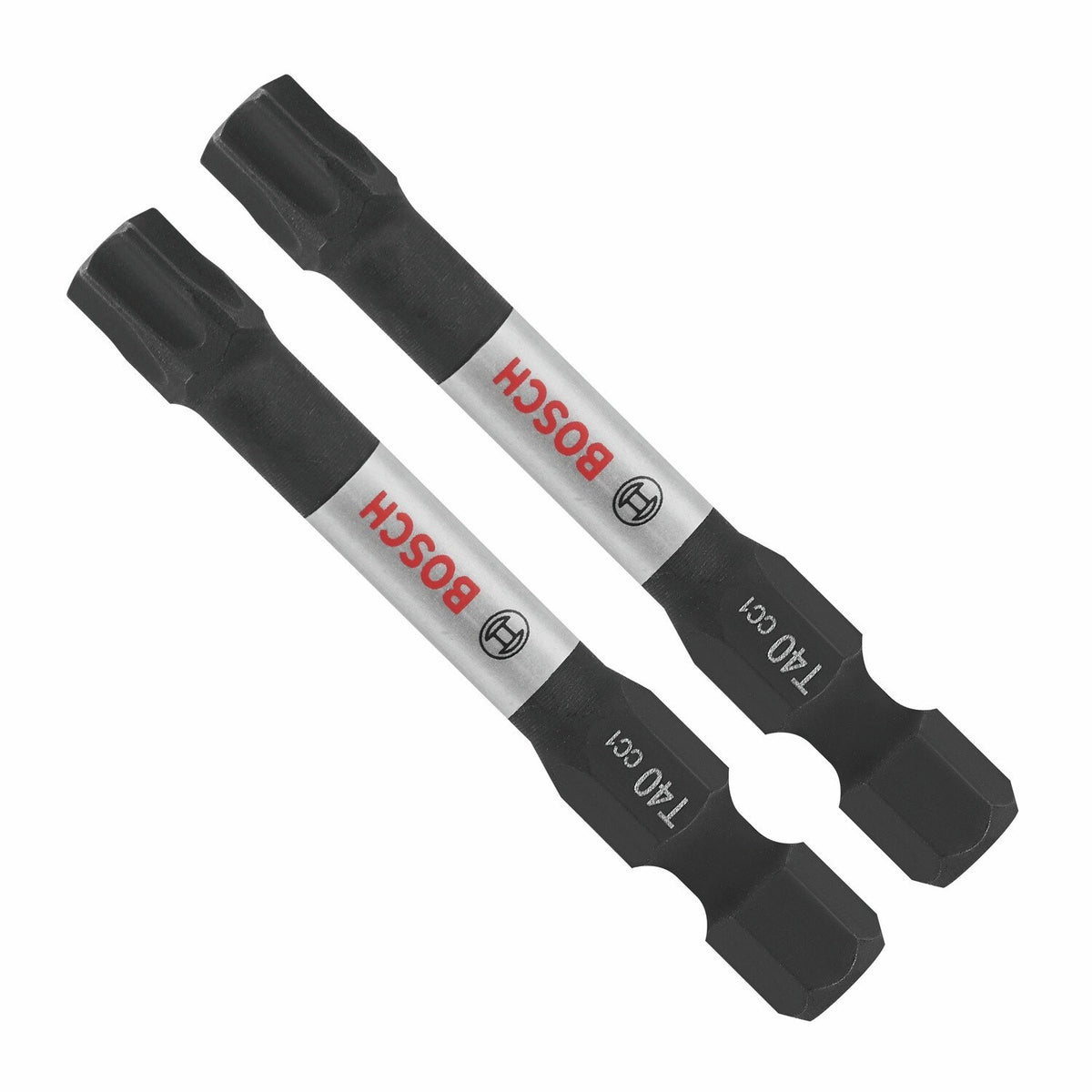 Bosch ITDT40202 2" Driven Impact Torx T40 Power Bits (2 Pack)