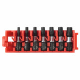 Bosch ITDTV107C 1" Driven Impact Torx Insert Bit Set with Clip for Custom Case System (7 Pack)