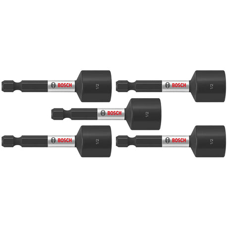 Bosch ITNS122B 5-Pc Impact Tough 2-9/16" x 1/2" Nutsetters