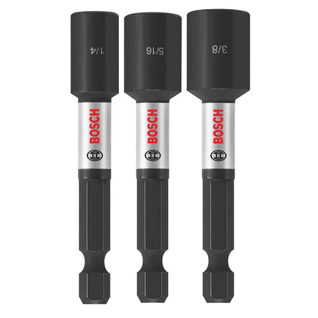 Bosch ITNS2492 3 pc. Impact Tough 2-9/16 In. Nutsetter Set