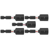 Bosch ITNS38B (5) Impact Tough 3/8 In. x 1-7/8 In. Nutsetters (Bulk Pack)