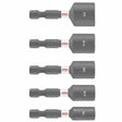 Bosch ITNSV105 1-7/8" Impact Tough Magnetic Nutsetter Set (5 Pack)