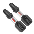 Bosch ITP2R2102 2 pc. Impact Tough 1 In. Phillips/Square #2 Insert Bits