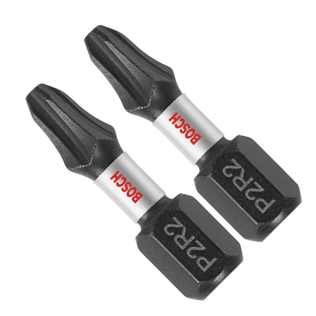 Bosch ITP2R2102 2 pc. Impact Tough 1 In. Phillips/Square #2 Insert Bits