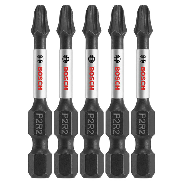 Bosch ITP2R2205 5 pc. Impact Tough 2 In. Phillips/Square #2 Power Bits