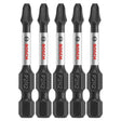 Bosch ITP2R2205 5 pc. Impact Tough 2 In. Phillips/Square #2 Power Bits