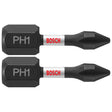 Bosch ITPH1102 2 pc. Impact Tough 1 In. Phillips #1 Insert Bits