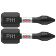Bosch ITPH1102 2 pc. Impact Tough 1 In. Phillips #1 Insert Bits