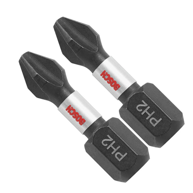 Bosch ITPH2102 2 pc. Impact Tough 1 In. Phillips #2 Insert Bits