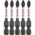 Bosch ITPH2205 5 pc. Impact Tough 2 In. Phillips #2 Power Bits