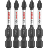 Bosch ITPH2205 5 pc. Impact Tough 2 In. Phillips #2 Power Bits