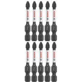 Bosch ITPH22B 10-Pc Impact Tough 2" Phillips #2 Power Bits