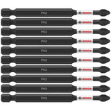Bosch ITPH235B 10-Pc Impact Tough 3.5" Phillips #2 Power Bits