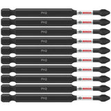 Bosch ITPH235B 10-Pc Impact Tough 3.5" Phillips #2 Power Bits
