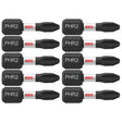 Bosch ITPH2R1B 10-Pc Impact Tough 1" Phillips #2R Reduced Insert Bits