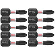 Bosch ITPH2R1B 10-Pc Impact Tough 1" Phillips #2R Reduced Insert Bits