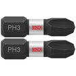 Bosch ITPH3102 2 pc. Impact Tough 1 In. Phillips #3 Insert Bits