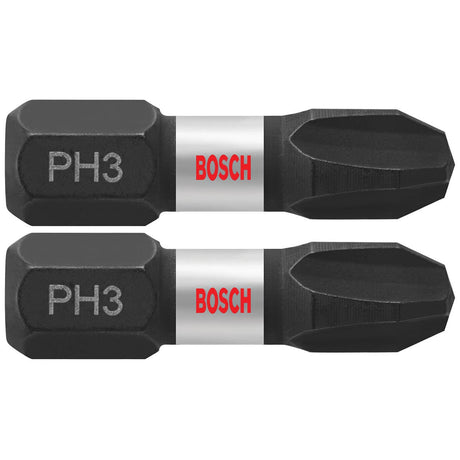Bosch ITPH3102 2 pc. Impact Tough 1 In. Phillips #3 Insert Bits