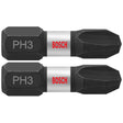 Bosch ITPH3102 2 pc. Impact Tough 1 In. Phillips #3 Insert Bits