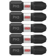 Bosch ITPH3105 1" Phillips No. 3 Impact Tough Insert Bits for Impact Drivers (5 Pack)