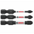 Bosch ITPHV203 2" Impact Tough Phillips Power Bit Set for Impact Drivers (3 Pack)