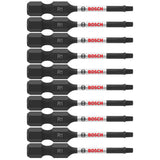 Bosch ITSQ12B 10 pc. Impact Tough 2 In. Square #1 Power Bits (Bulk Pack)