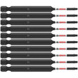 Bosch ITSQ135B 10-Pc Impact Tough 3.5" Square #1 Power Bits (Bulk Pack)