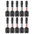 Bosch ITSQ21B 10 pc. Impact Tough 1 In. Square #2 Insert Bits (Bulk Pack)