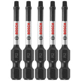 Bosch ITSQ2205 (5) Impact Tough 2 In. Square #2 Power Bits