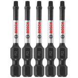 Bosch ITSQ2205 (5) Impact Tough 2 In. Square #2 Power Bits