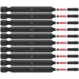 Bosch ITSQ235B 10 pc. Impact Tough 3.5" Square #2 Power Bits (Bulk Pack)