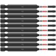 Bosch ITSQ235B 10 pc. Impact Tough 3.5" Square #2 Power Bits (Bulk Pack)
