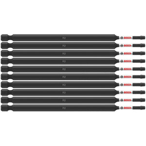Bosch ITSQ26B 10 pc. Impact Tough 6 In. Square #2 Power Bits (Bulk Pack)