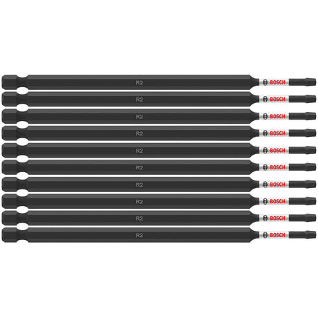 Bosch ITSQ26B 10 pc. Impact Tough 6 In. Square #2 Power Bits (Bulk Pack)