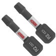 Bosch ITSQ3102 1" Square No 3 Impact Tough Insert Bits (2 Pack)